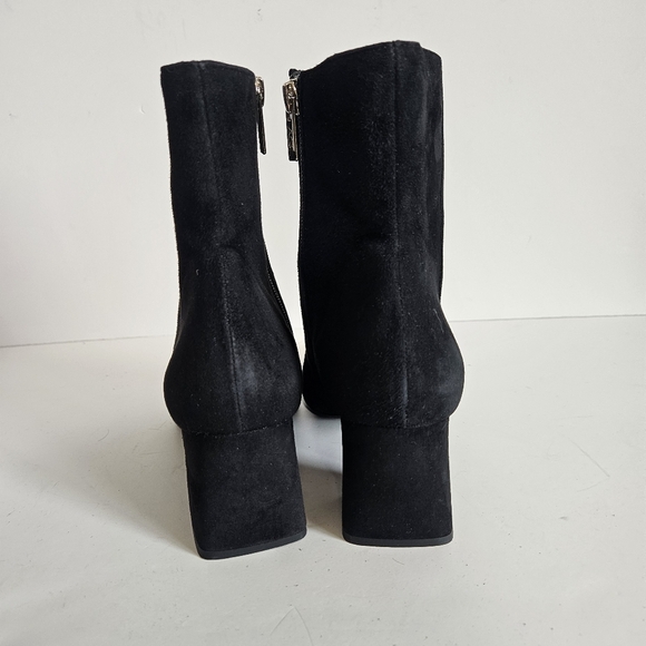 AGL Attilio Giusti Leombruni Black Sueded Leather Pointed Toe Boot 39.5 - Picture 4 of 13